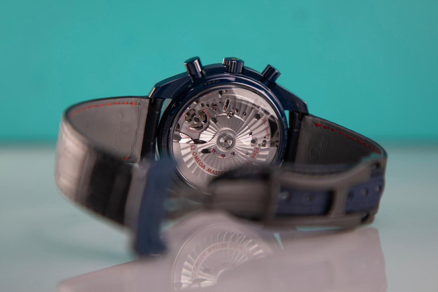 OMEGA SPEEDMASTER BLUE SIDE OF THE MOON AVENTURINE DIAL REF# 30493445203002