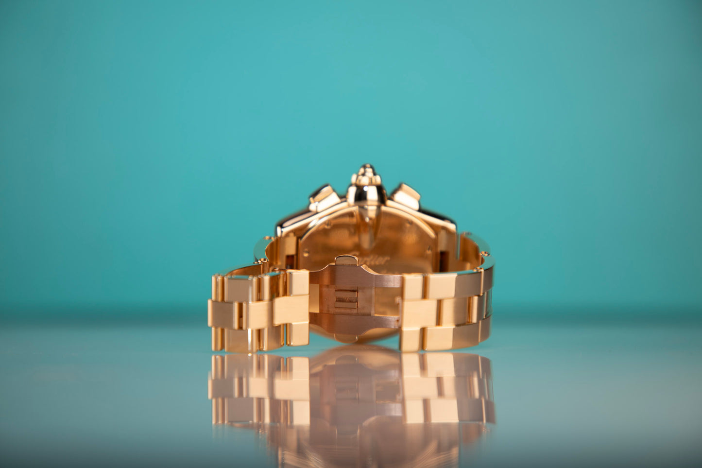 Cartier Roadster Chrono XL 18K Yellow Gold Automatic Factory Roman Dial W62021Y2