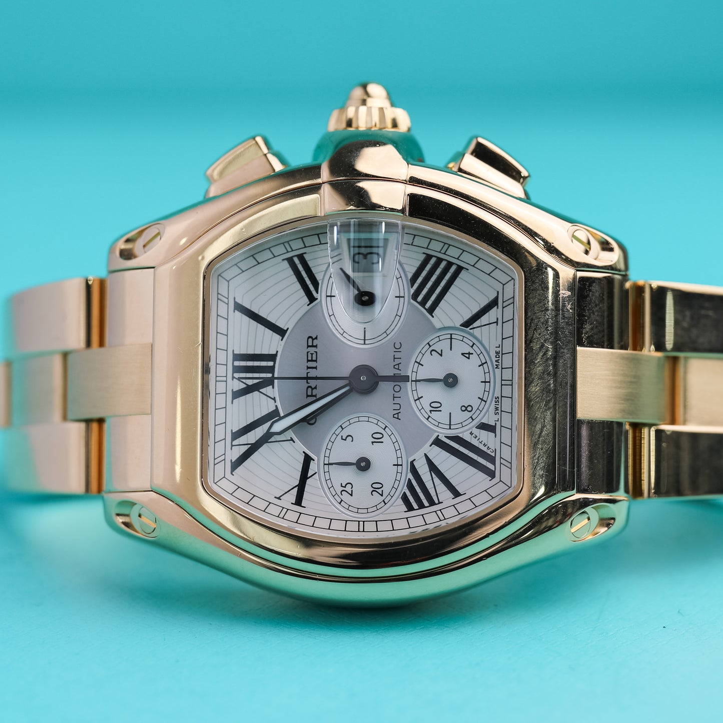 Cartier Roadster Yellow Gold 18k 43mm W62021Y2