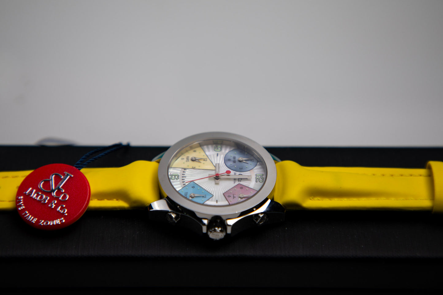 Jacob & Co Five Time Zones Mother of Pearl Diamond Dial Unisex Watch JCM24