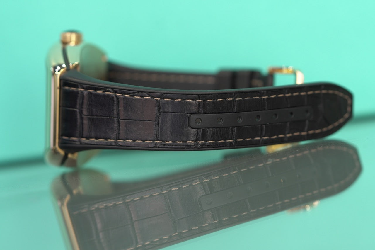 Frank Mueller Vanguard Rose Gold 44mm Black Leather Watch Only V45CCDT5NNR