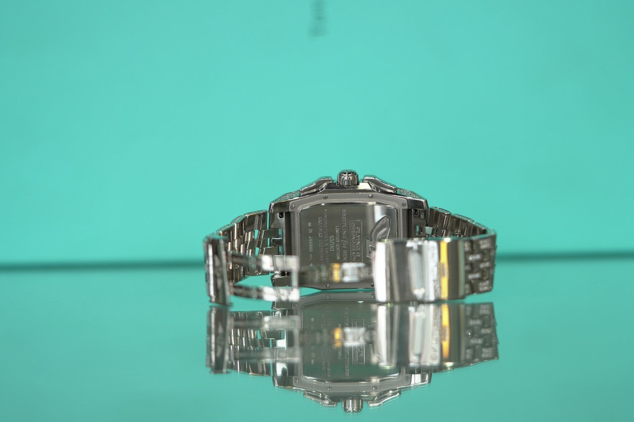 Breitling Flying Bee White Gold Factory 38mm Mother Of Pearl Bracelet Watch Only J44365