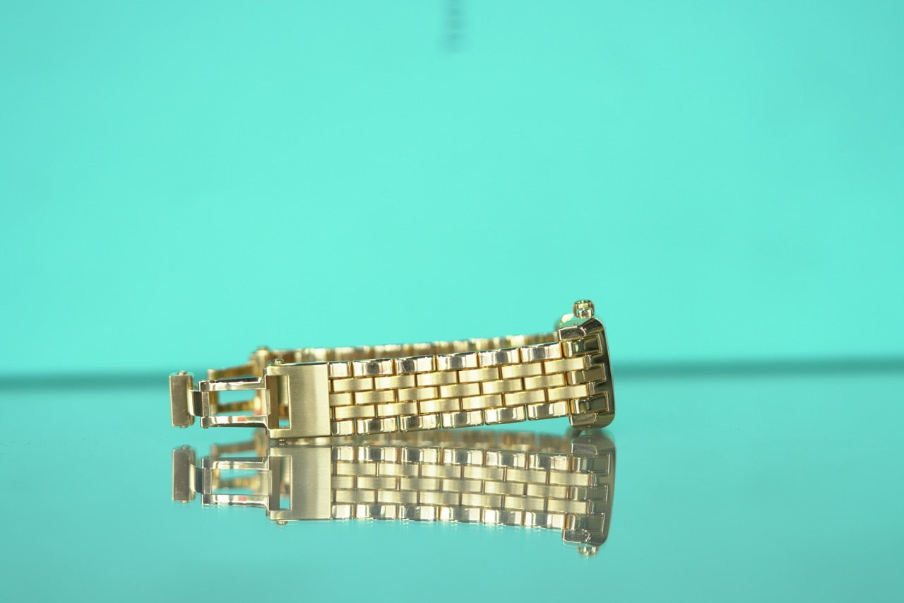 Jaeger Le Coutre Reverso Yellow Gold 26mm Dual White Bracelet Watch Only 290160