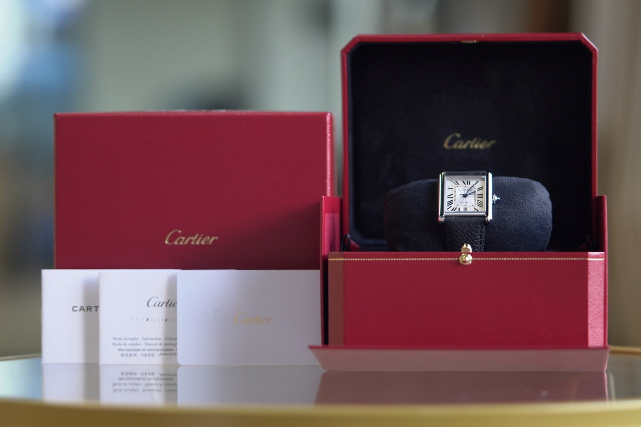 Cartier Tank Must XL White Leather Box & Papers 2024 WSTA0040