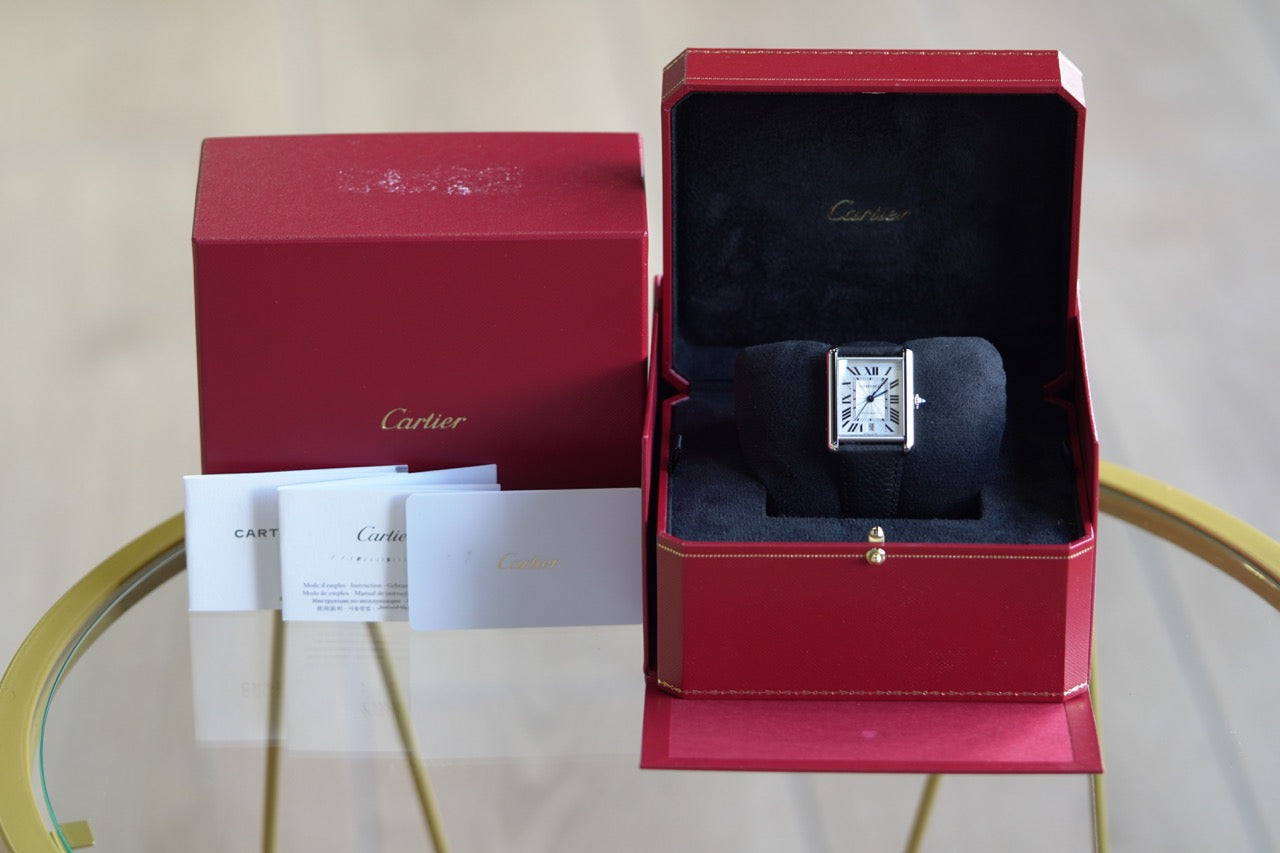 Cartier Tank Must XL White Leather Box & Papers 2024 WSTA0040