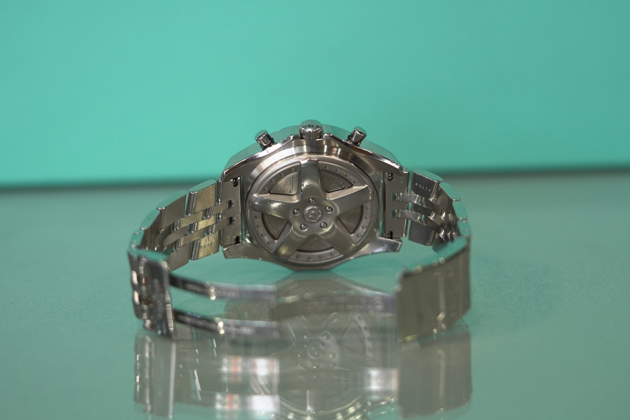 Breitling Bentley Stainless Steel 48mm White Bracelet Box & Papers A44362