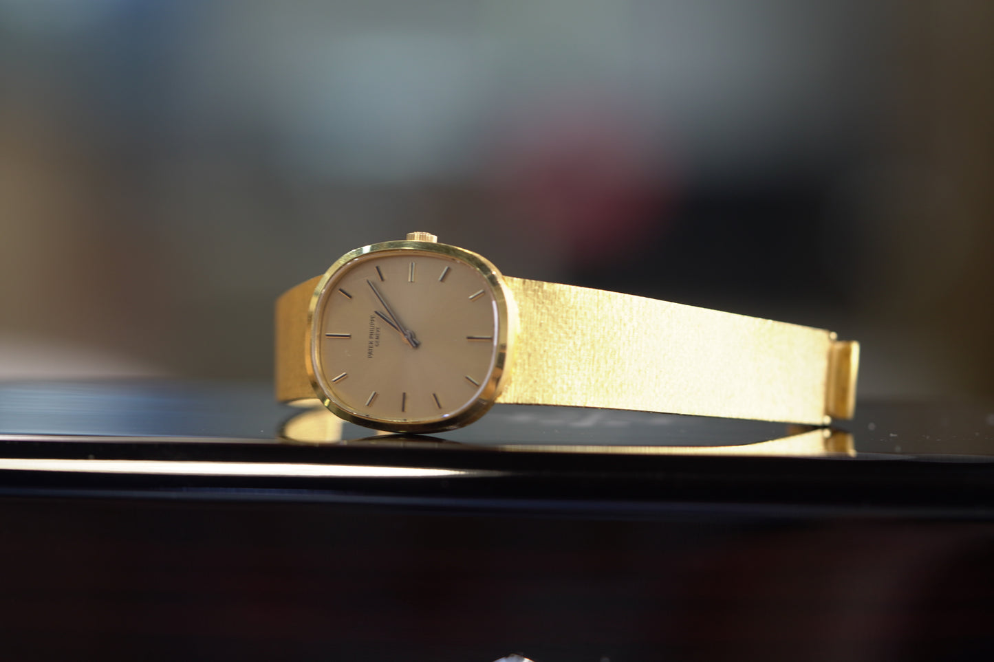 Patek Philippe Ellipse Yellow Gold 32mm Gold Bracelet Watch Only 1973 3546