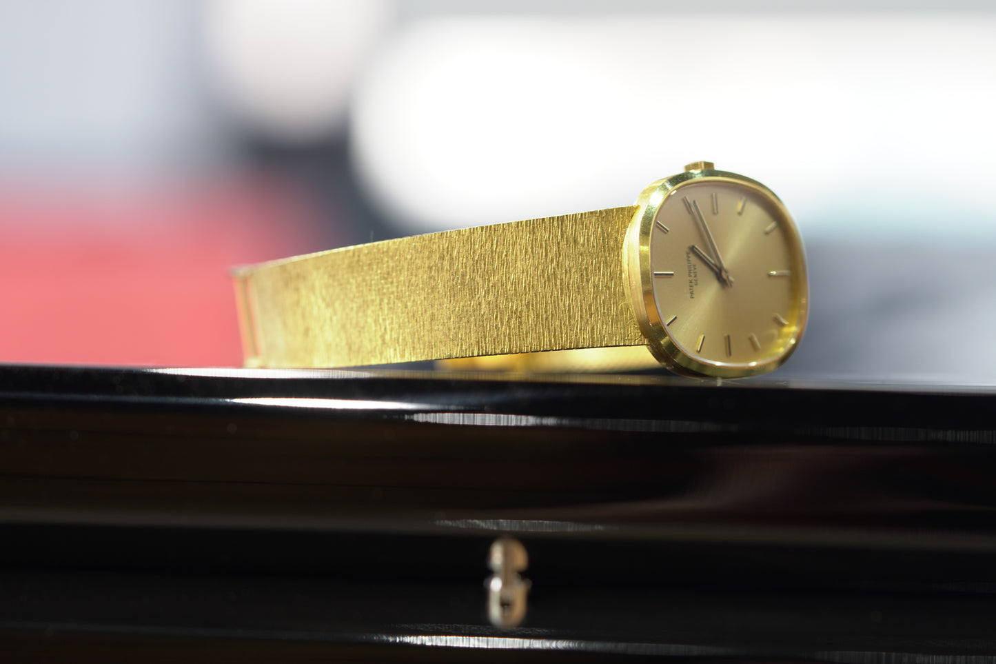 Patek Philippe Ellipse Yellow Gold 32mm Gold Bracelet Watch Only 1973 3546