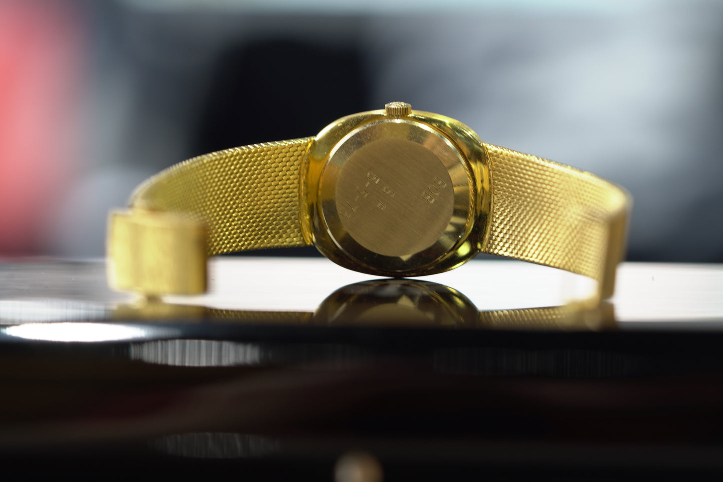 Patek Philippe Ellipse Yellow Gold 32mm Gold Bracelet Watch Only 1973 3546