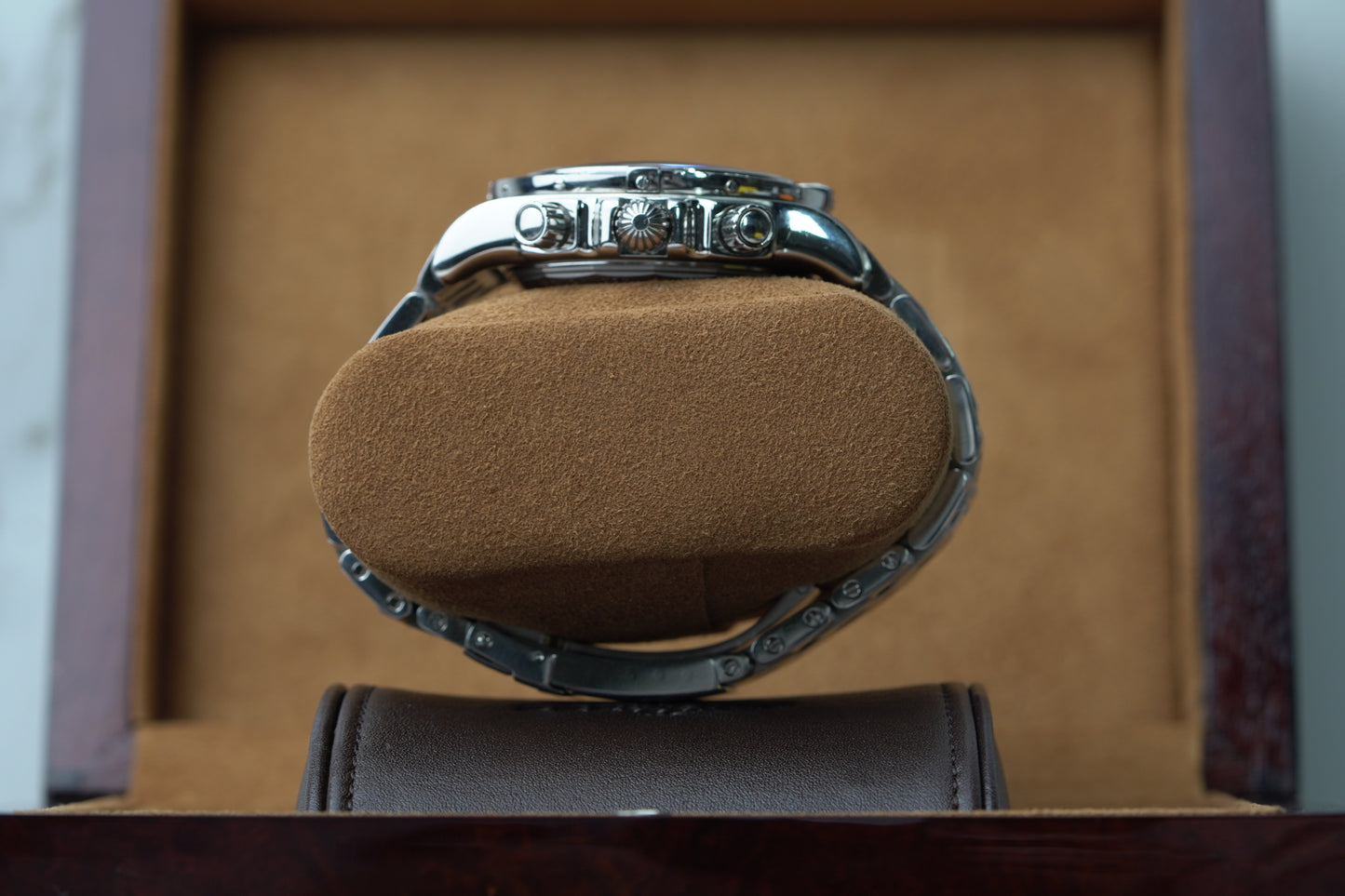 Breitling Chronomat Stainless Steel 44mm Black Bracelet Box AB0111