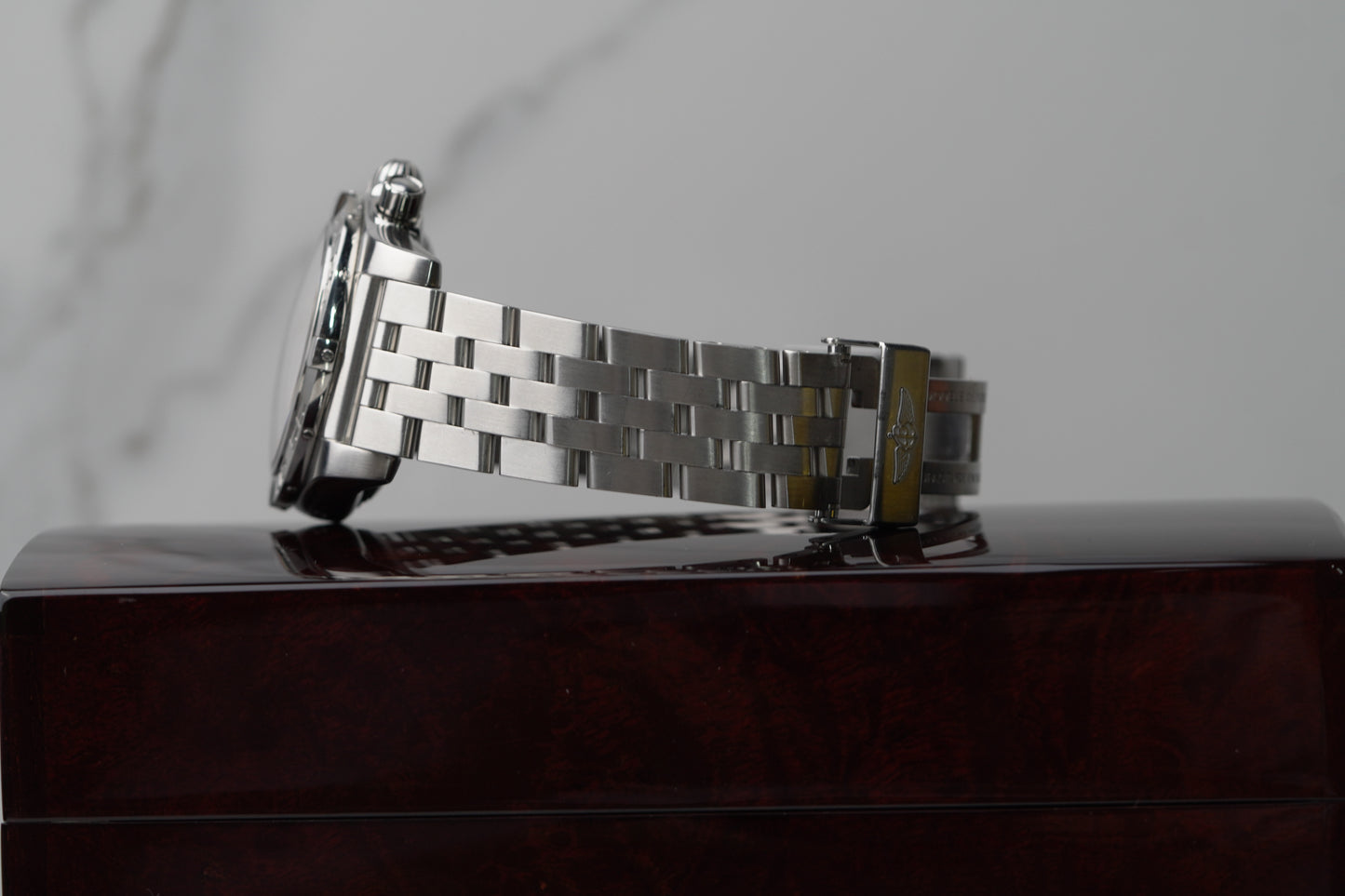 Breitling Chronomat Stainless Steel 44mm Black Bracelet Box AB0111