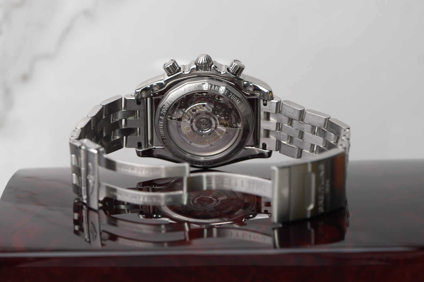 Breitling Chronomat Stainless Steel 44mm Black Bracelet Box AB0111