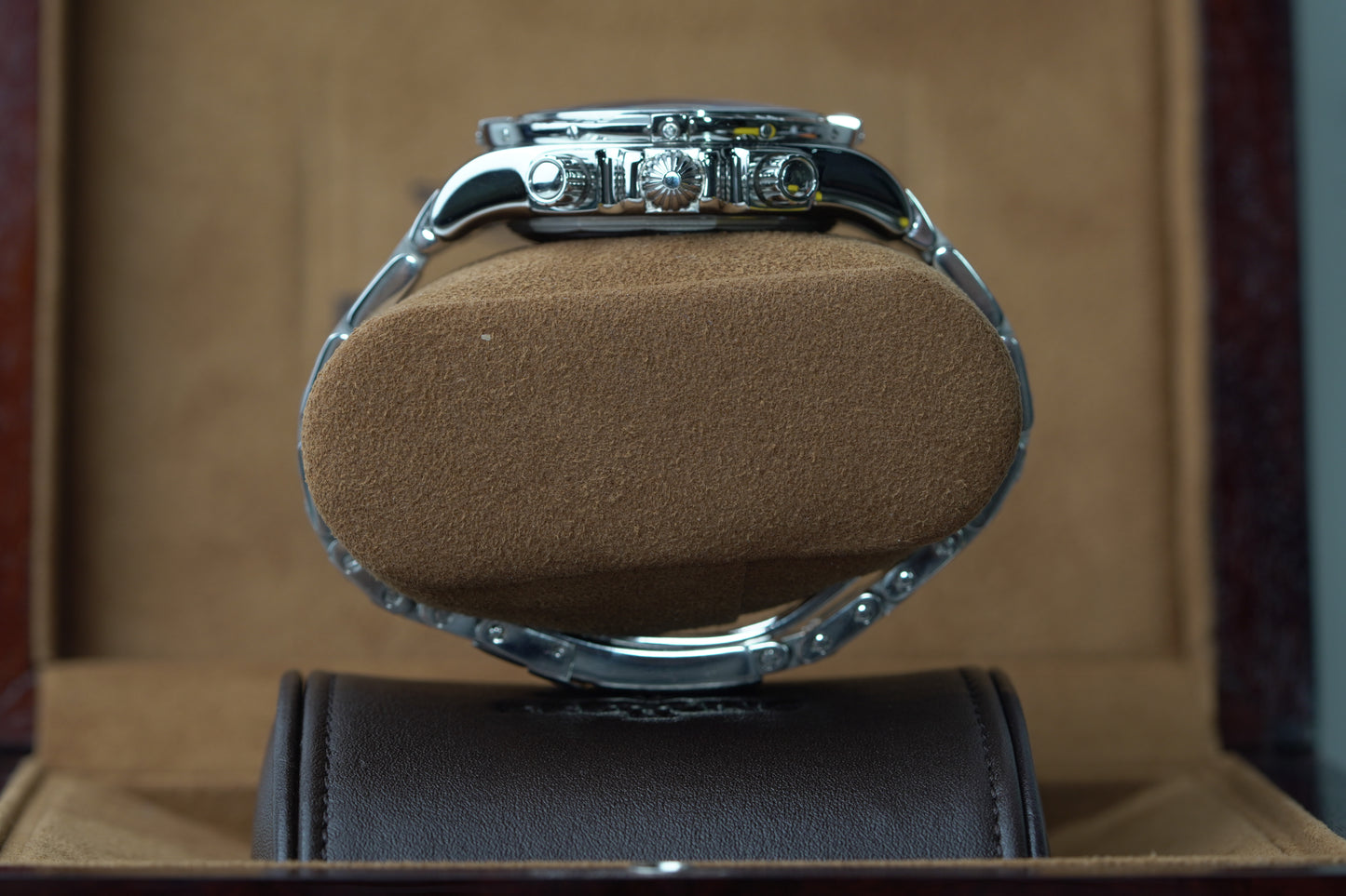 Breitling Chronomat Stainless Steel 44mm Black Roman Bracelet Watch Only AB0110