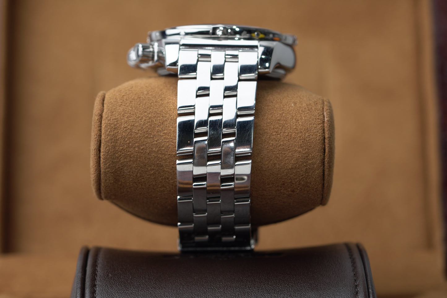 Breitling Chronomat Stainless Steel 44mm Black Roman Bracelet Watch Only AB0110