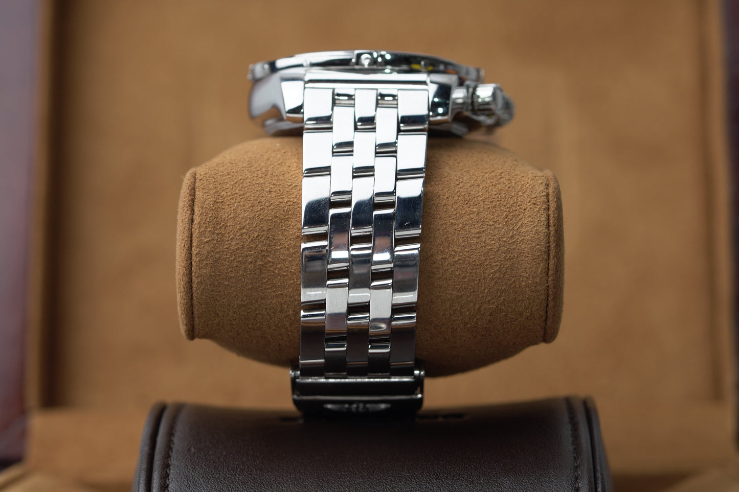 Breitling Chronomat Stainless Steel 44mm Black Roman Bracelet Watch Only AB0110