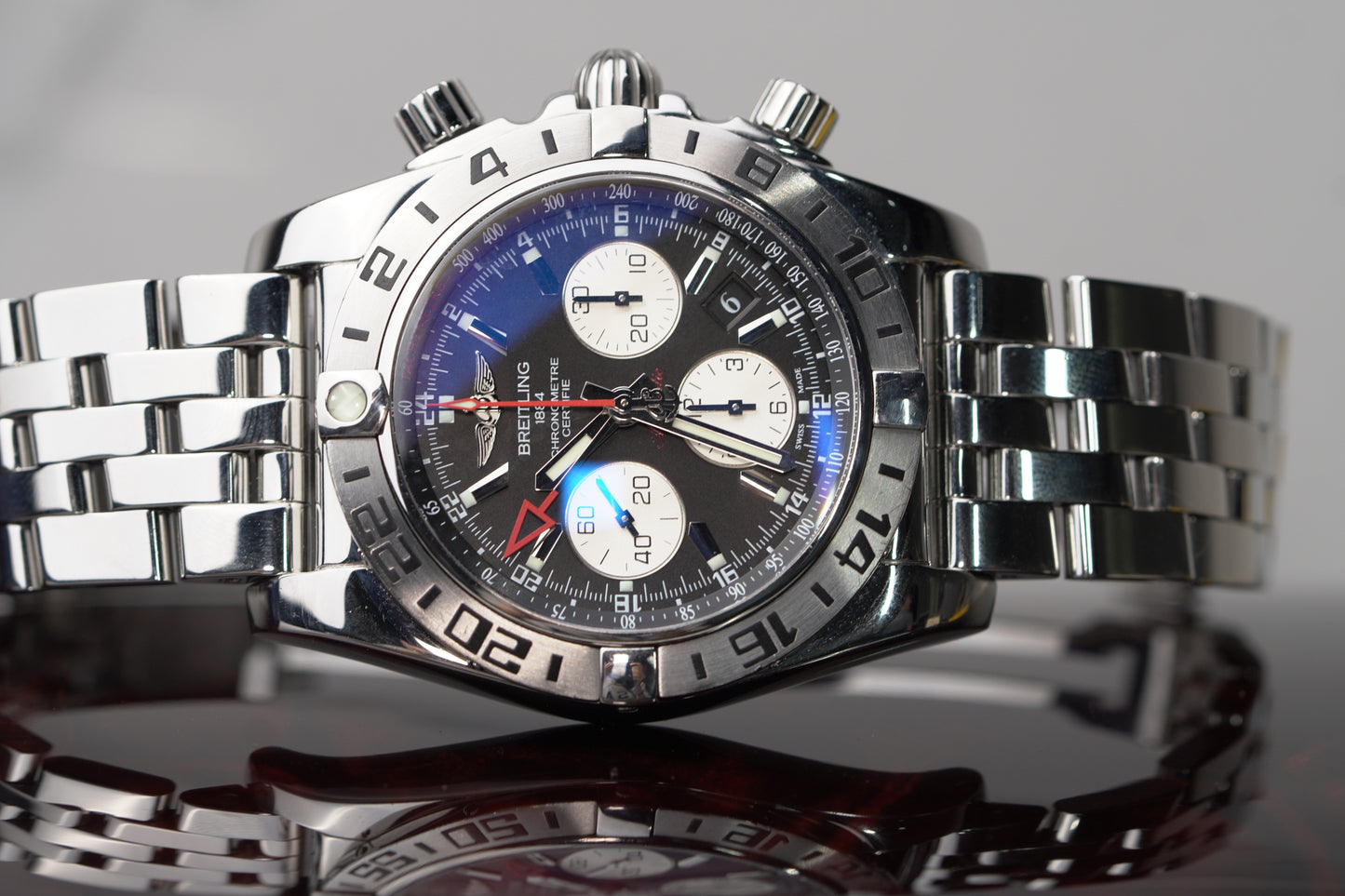Breitling Chronomat Stainless Steel 44mm Bracelet Watch Only AB0420