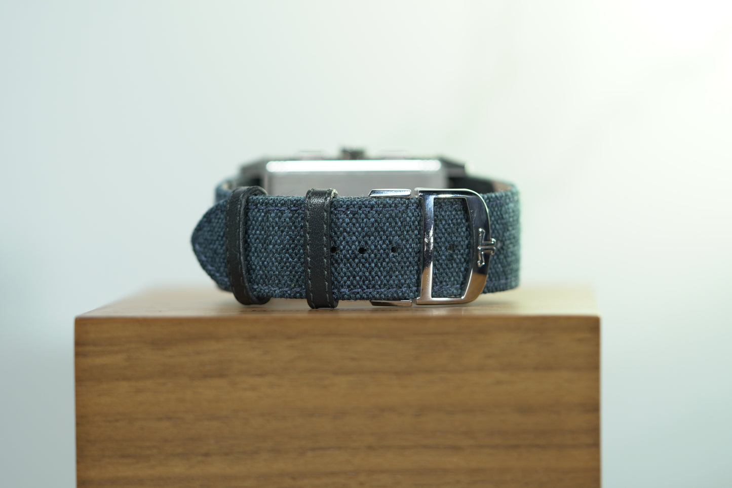 Jaeger Le Coultre Reverso Tribute Chronograph Stainless Steel 29.90mm Blue/Steel Leather/Jean Box & Papers 2024 Q389848J