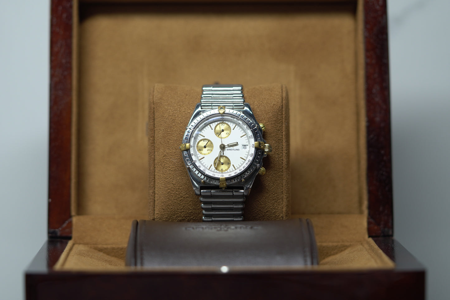 Breitling Chronomat B Stainless Steel 40mm White Bracelet Watch Only B13047