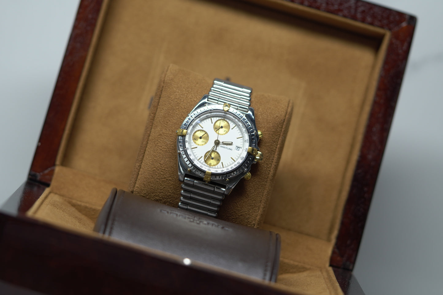 Breitling Chronomat B Stainless Steel 40mm White Bracelet Watch Only B13047