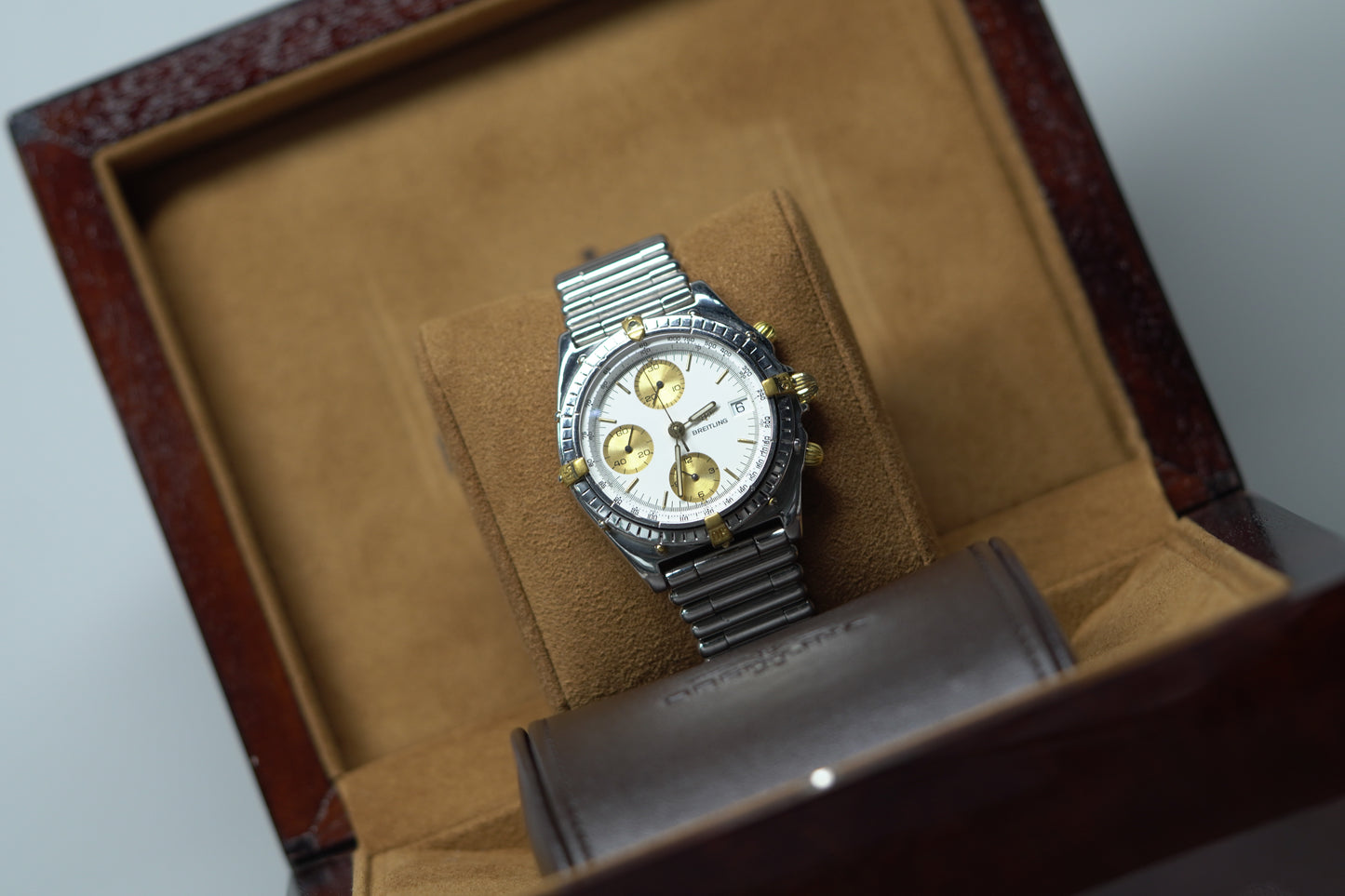 Breitling Chronomat B Stainless Steel 40mm White Bracelet Watch Only B13047