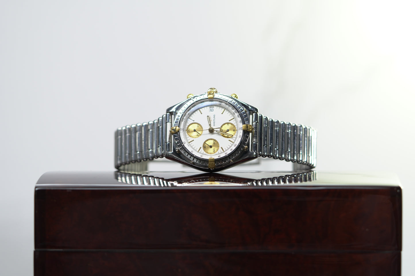 Breitling Chronomat B Stainless Steel 40mm White Bracelet Watch Only B13047