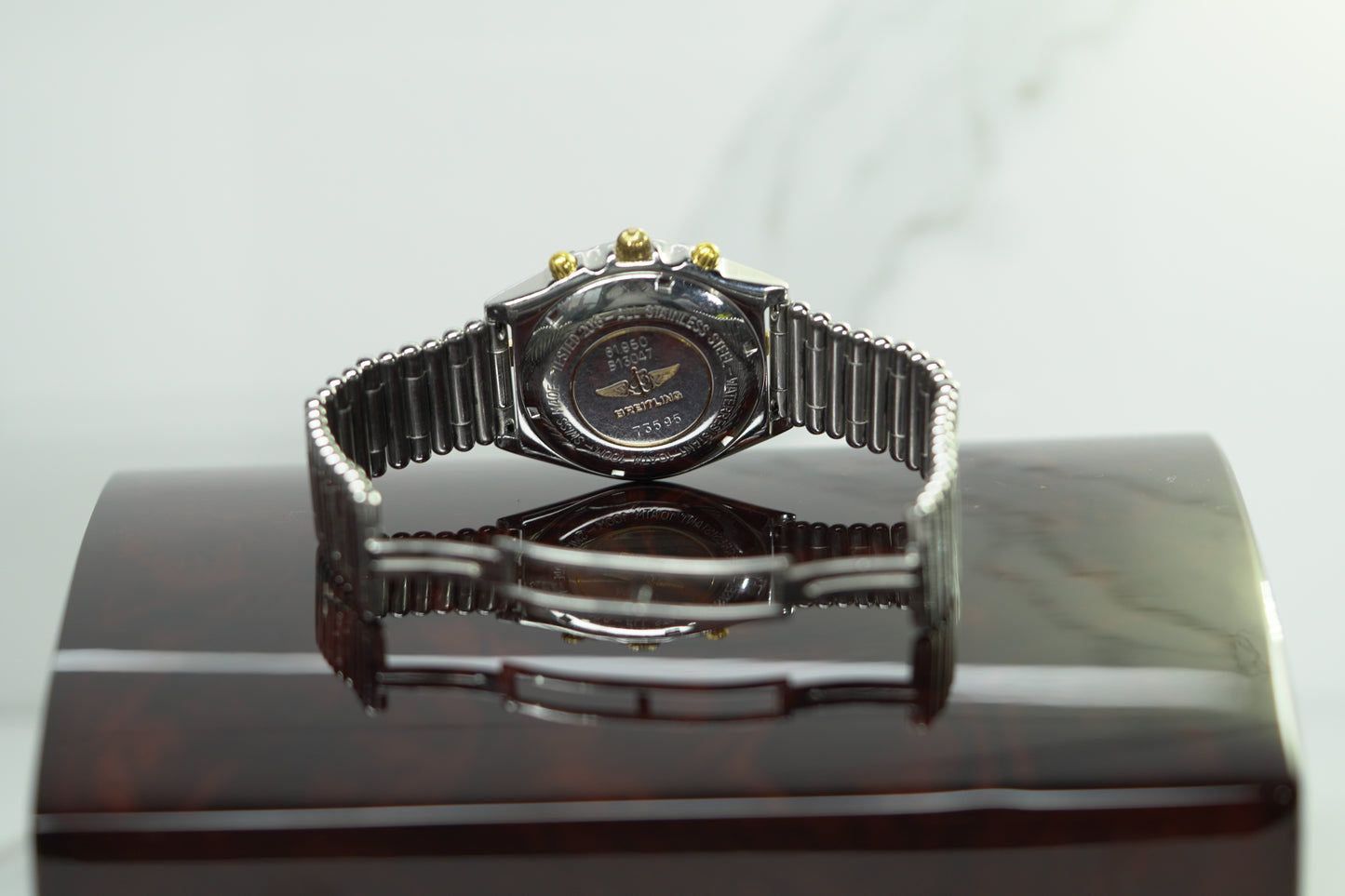 Breitling Chronomat B Stainless Steel 40mm White Bracelet Watch Only B13047