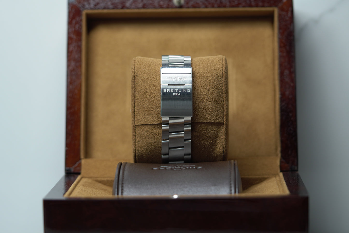 Breitling Super Avenger Stainless Steel 48mm Black Bracelet Box & Papers A13375