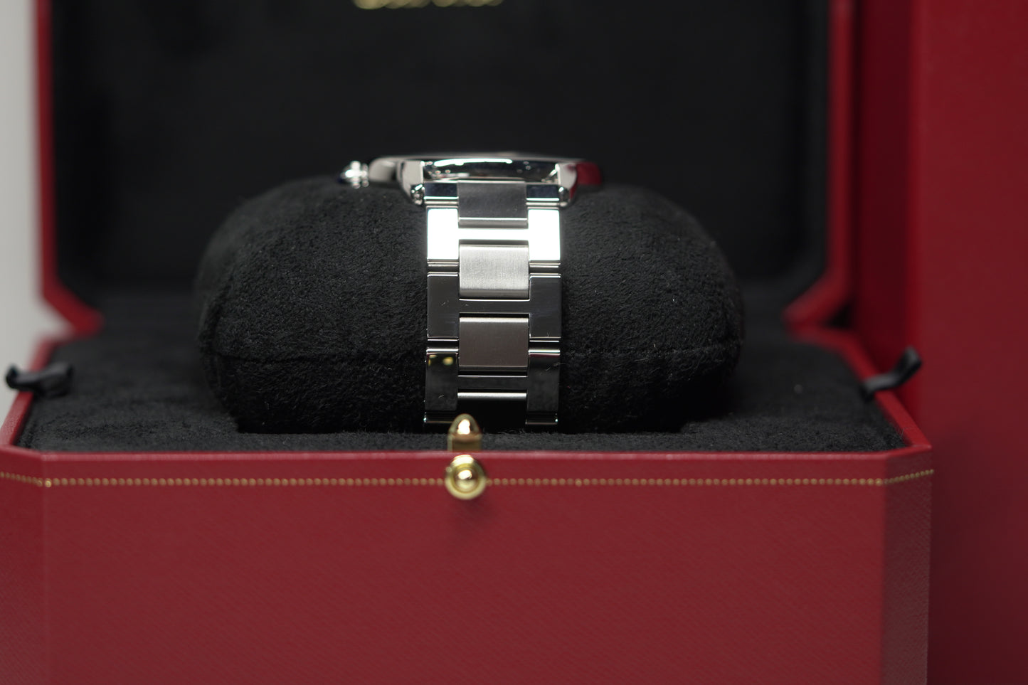 Cartier Ronde Solo De Cartier Stainless Steel XL White Bracelet Watch Only UNK W6701011