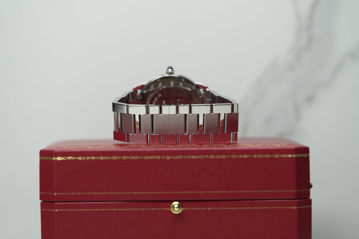 Cartier Ronde Solo De Cartier Stainless Steel XL White Bracelet Watch Only UNK W6701011