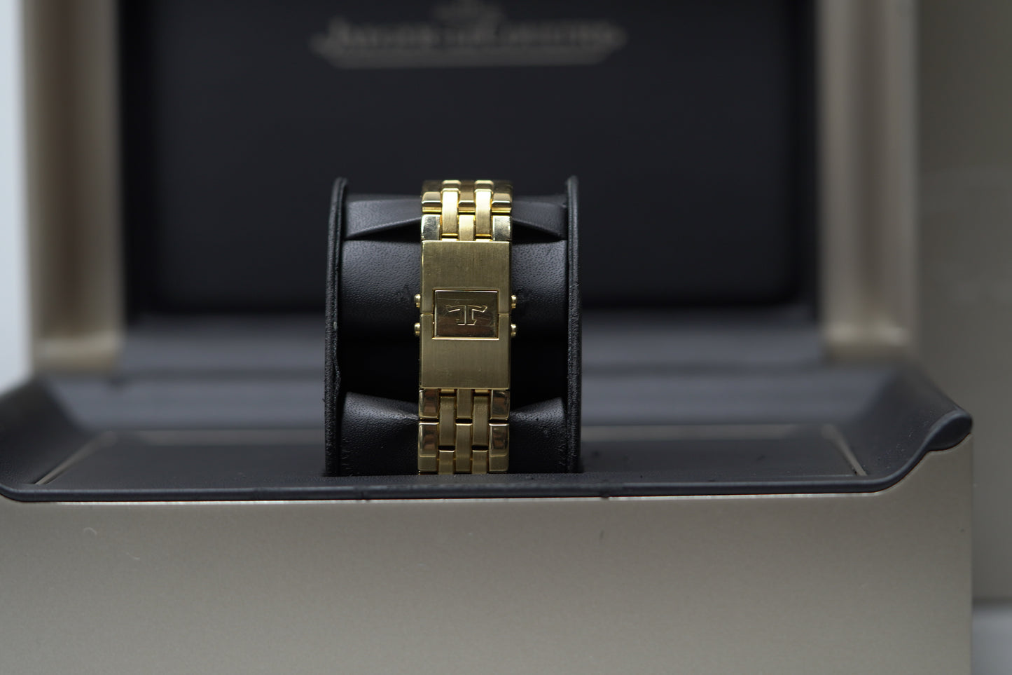 Jaeger Le Coutre Reverso Yellow Gold 26mm Dual White Bracelet Watch Only 290160
