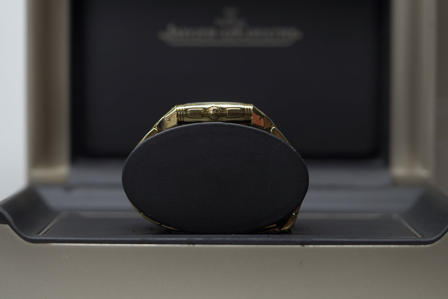 Jaeger Le Coutre Reverso Yellow Gold 26mm Dual White Bracelet Watch Only 290160