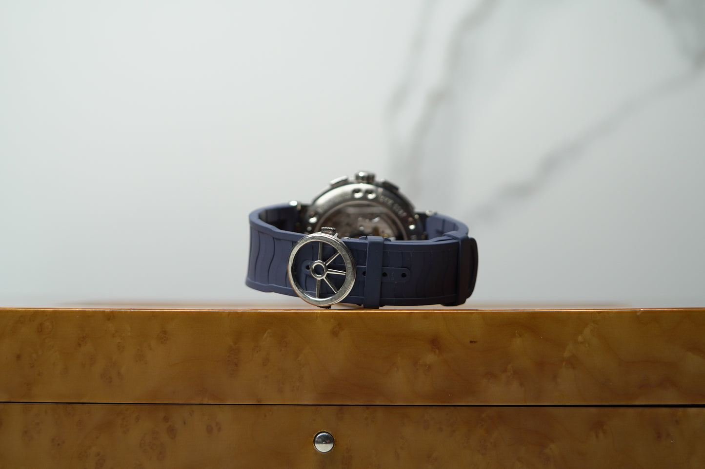 Breguet Marine Marine White Gold 40mm Blue Rubber Watch Only 5517BB