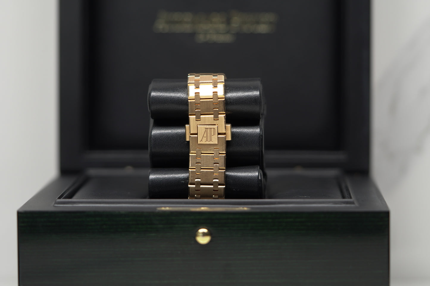Audemars Piguet Royal Oak Offshore Rose Gold Diamond Bezel 38 White Bracelet Watch Only 26315OR
