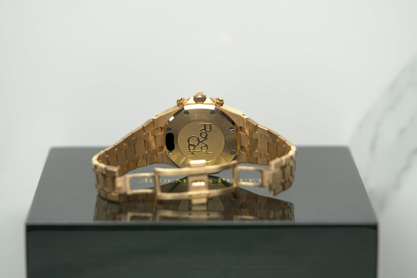 Audemars Piguet Royal Oak Offshore Rose Gold Diamond Bezel 38 White Bracelet Watch Only 26315OR