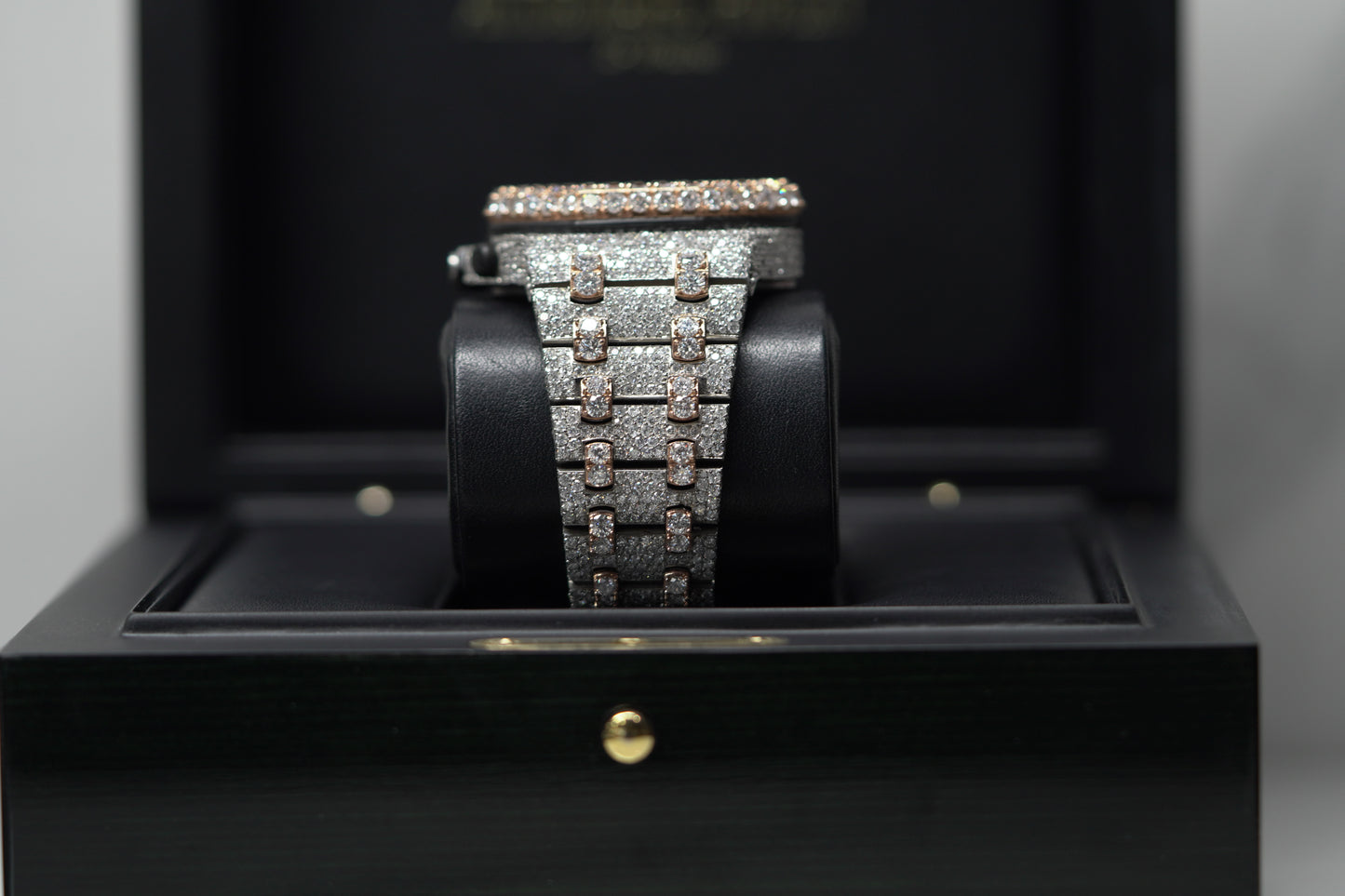 Audemars Piguet Royal Oak Offshore Two Tone Rose Bustdown 42mm Diamond Bracelet Watch Only 26020ST