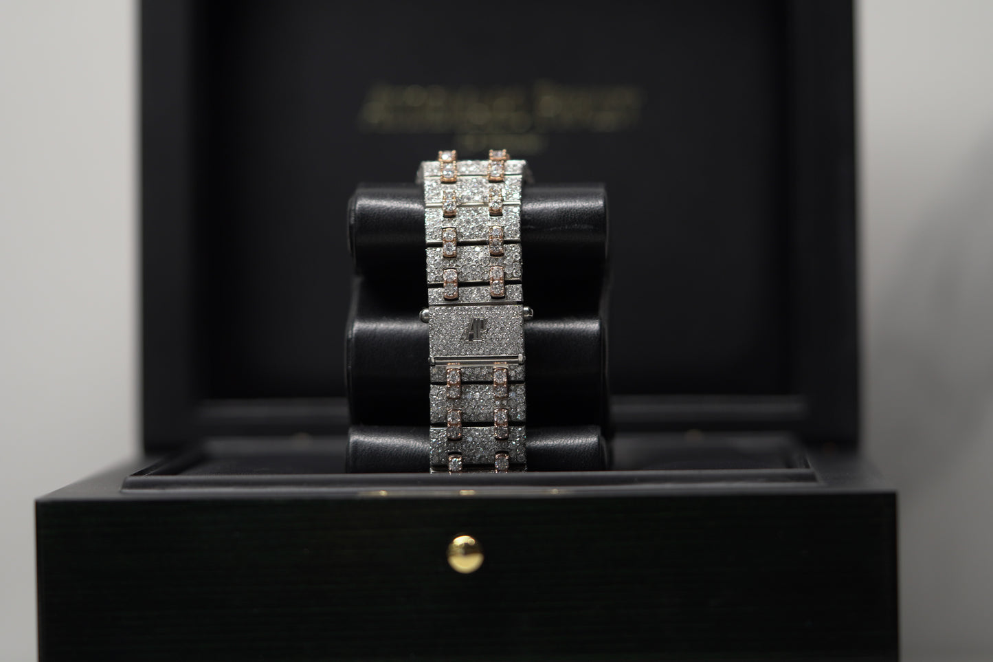 Audemars Piguet Royal Oak Offshore Two Tone Rose Bustdown 42mm Diamond Bracelet Watch Only 26020ST