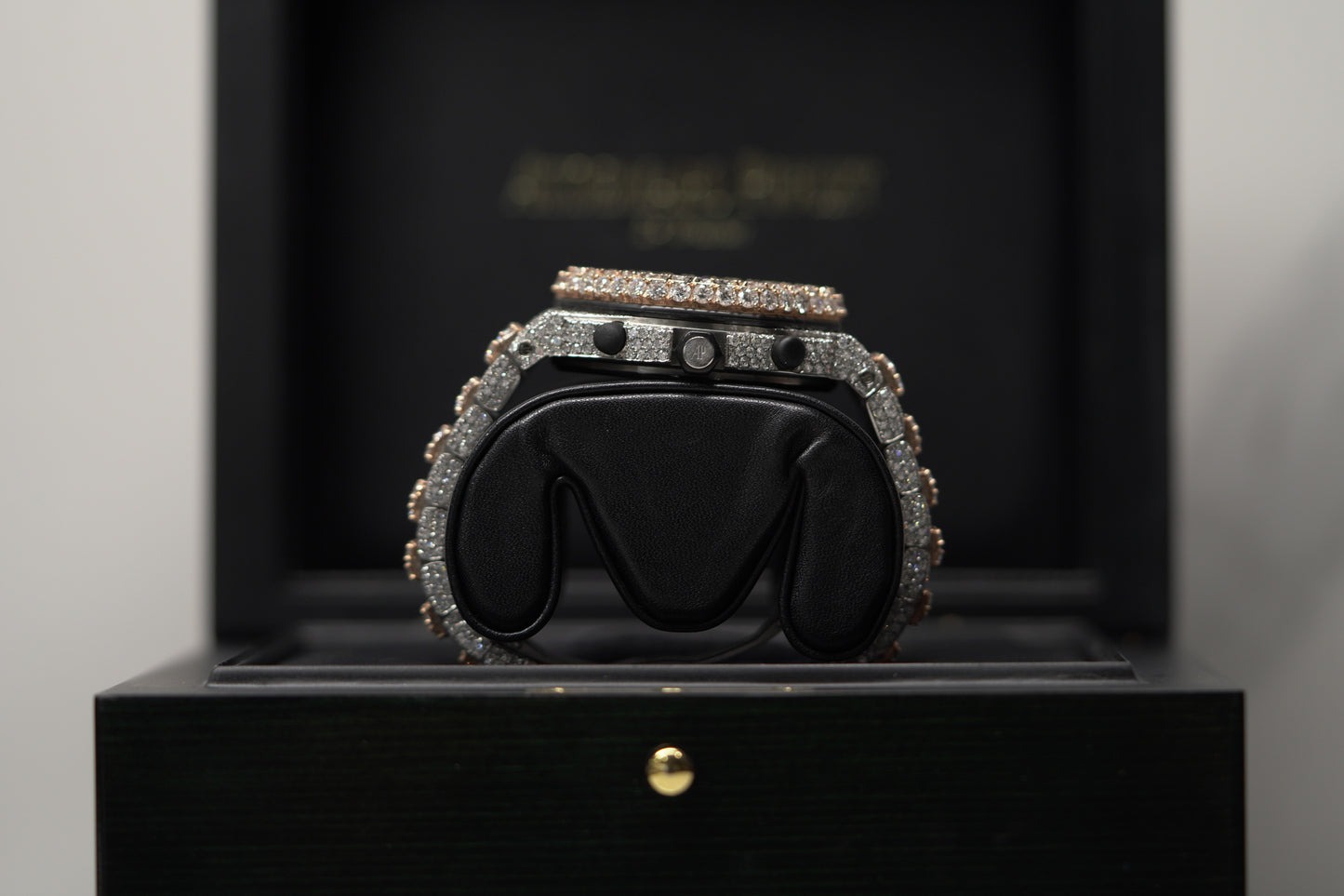 Audemars Piguet Royal Oak Offshore Two Tone Rose Bustdown 42mm Diamond Bracelet Watch Only 26020ST