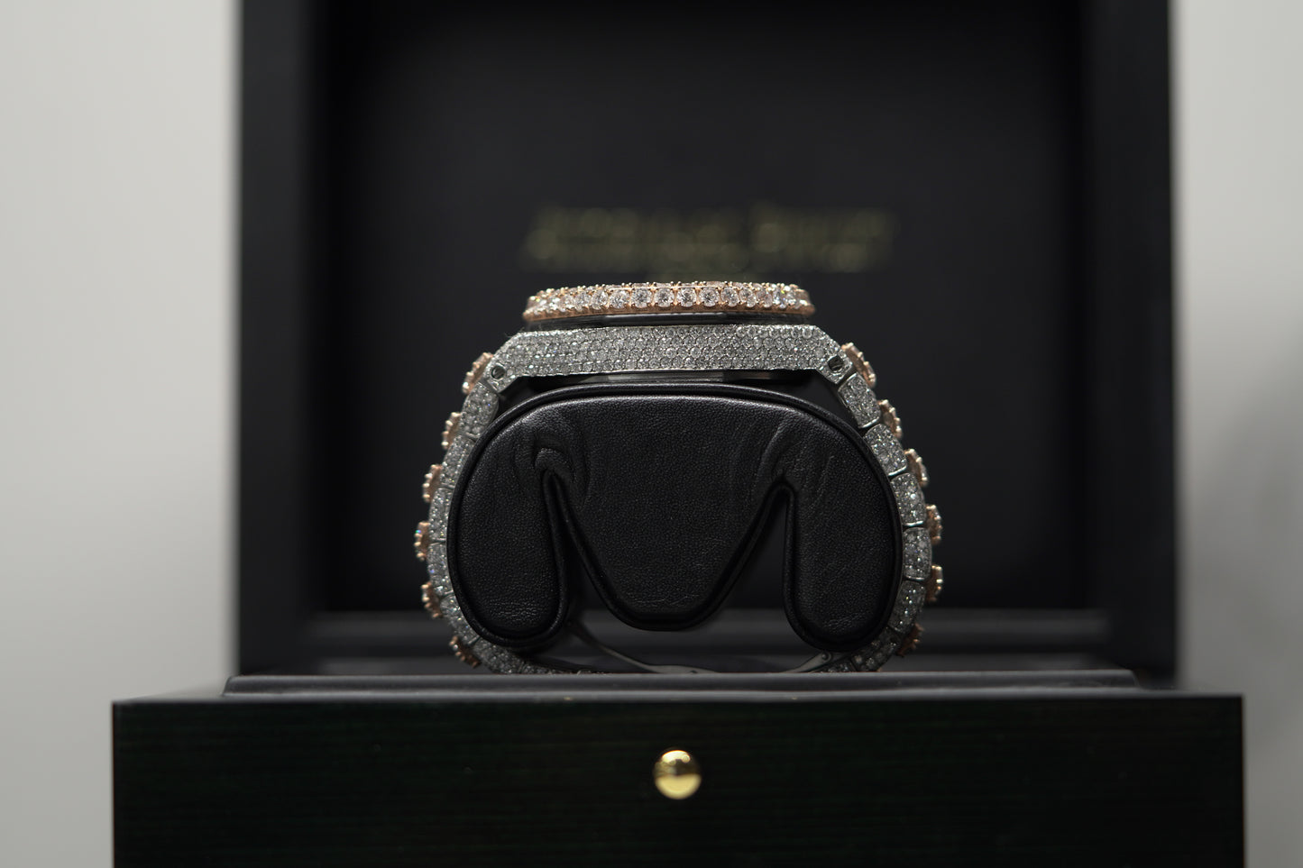 Audemars Piguet Royal Oak Offshore Two Tone Rose Bustdown 42mm Diamond Bracelet Watch Only 26020ST