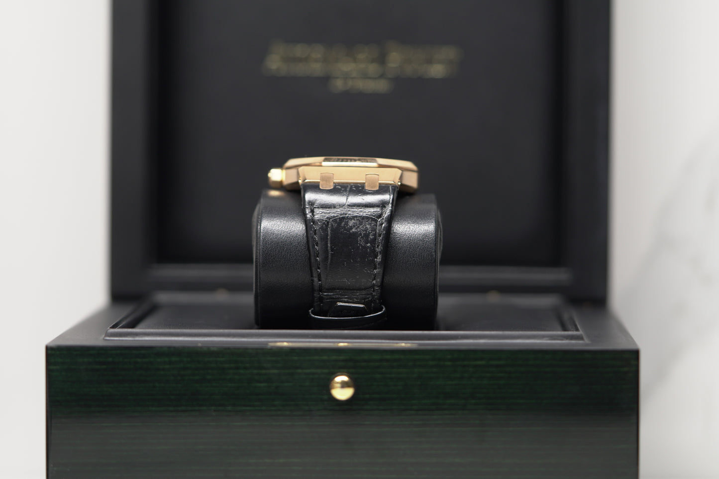 Audemars Piguet Royal Oak Rose Gold 39mm Leather Watch Only 15300OR