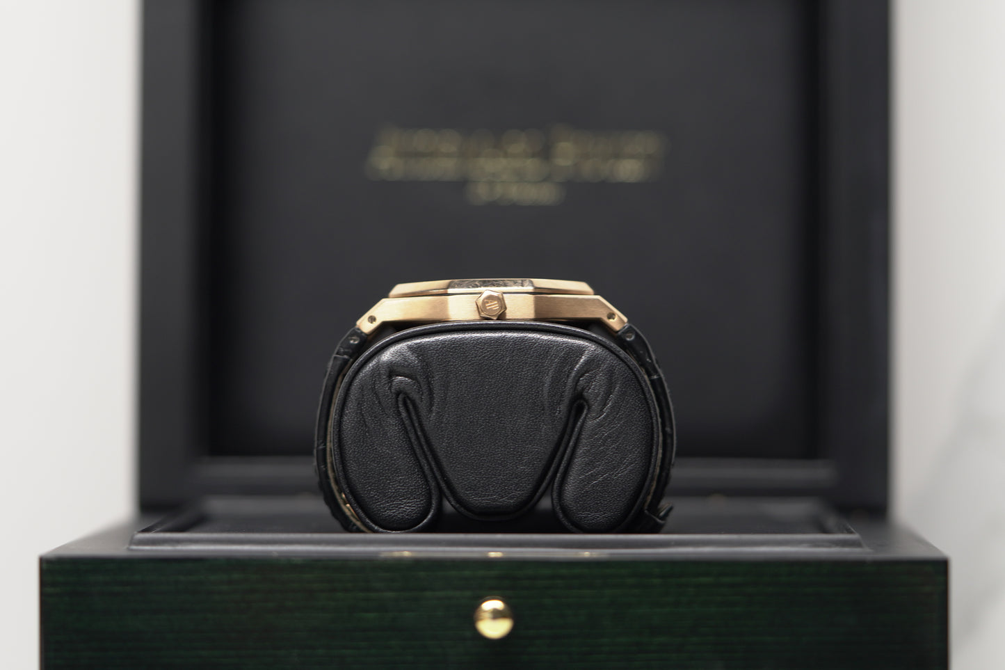 Audemars Piguet Royal Oak Rose Gold 39mm Leather Watch Only 15300OR