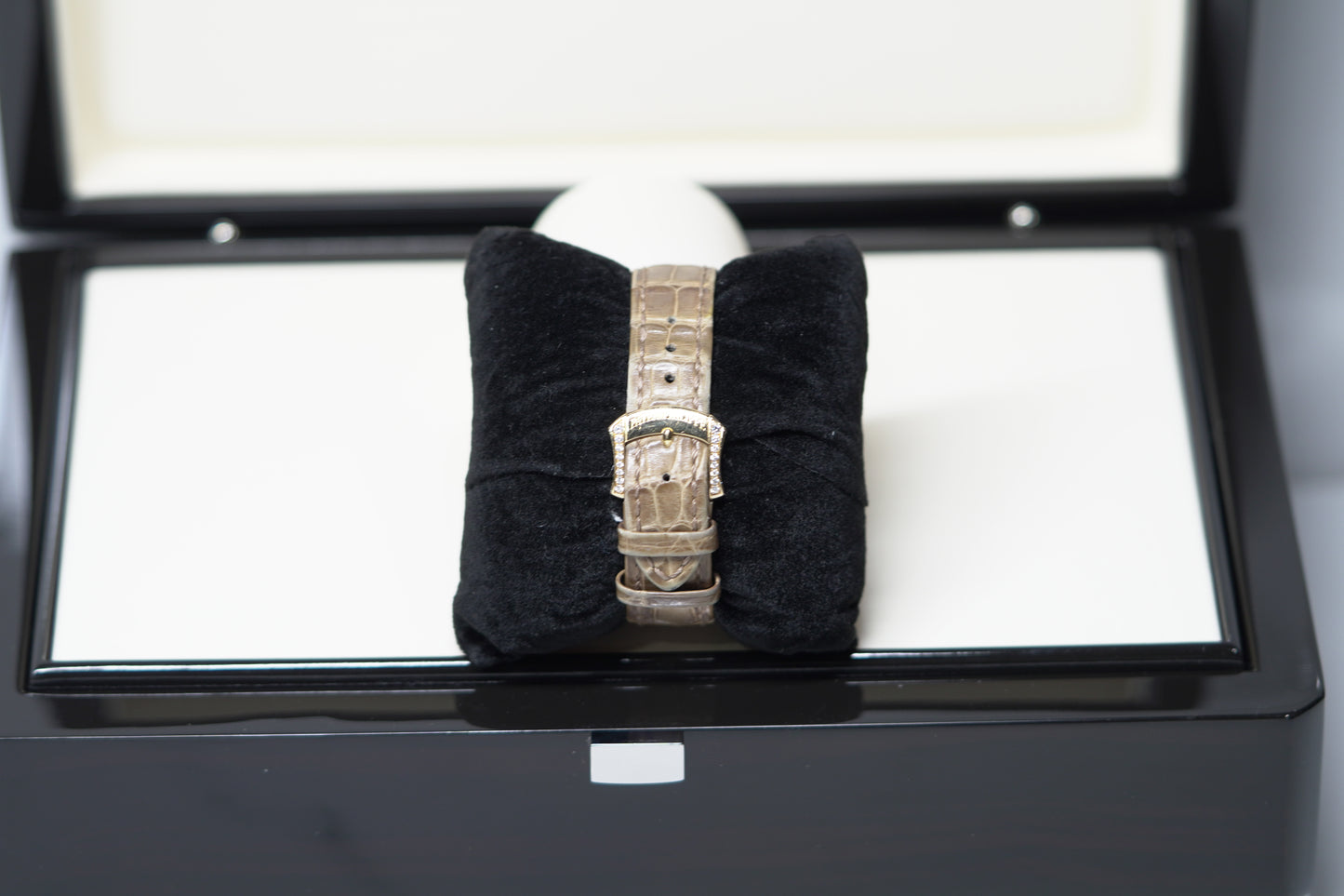 Patek Philippe Ladies Complications Moonphase Rose Gold Diamond Bezel 33mm Mother of Pearl Watch Only UNK 4968R-001
