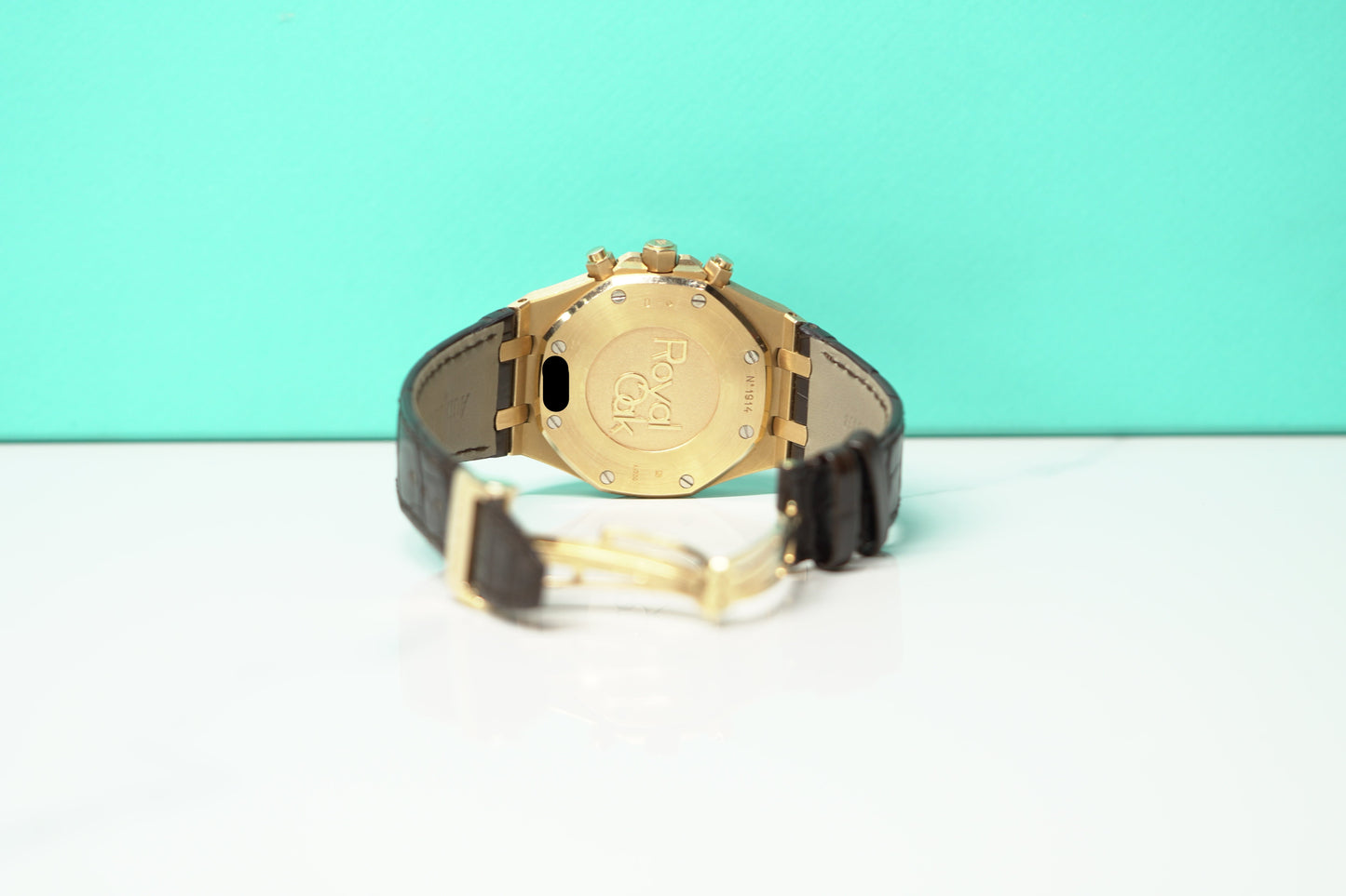 Audemars Piguet Royal Oak Chronograph Rose Gold 41mm Leather Watch Only UNK 26320OR