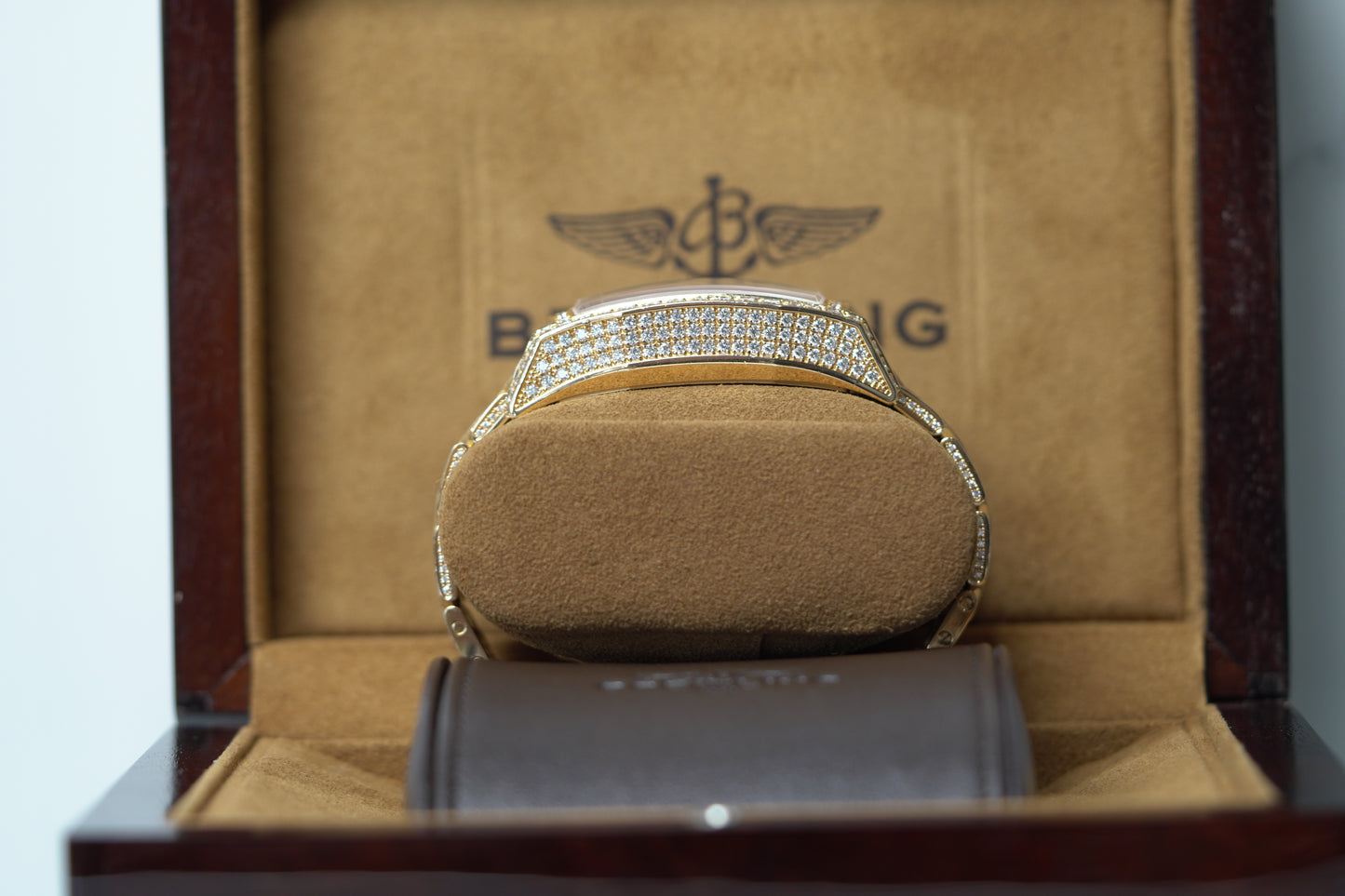 Breitling Flying Bee Rose Gold Factory 38mm Mother of Pearl Bracelet Watch Only R44365