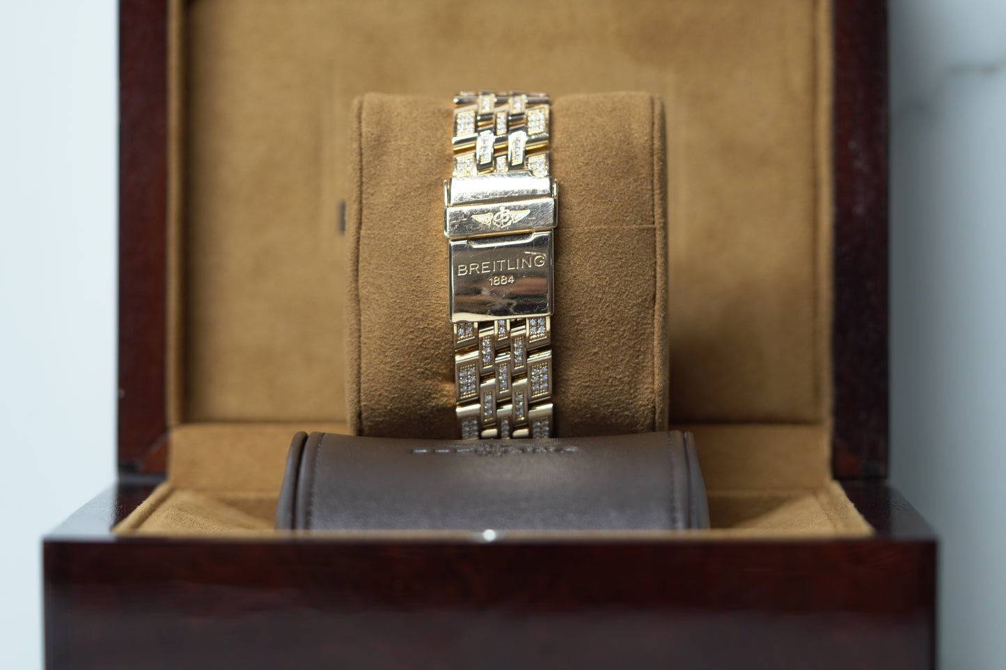 Breitling Flying Bee Rose Gold Factory 38mm Mother of Pearl Bracelet Watch Only R44365