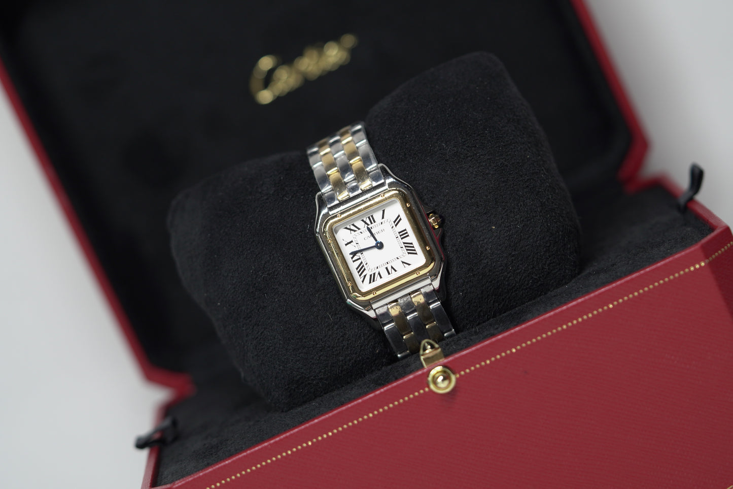 Cartier Panthere Two Tone Yellow Medium White Bracelet Box & Papers 2024 W2PN0007