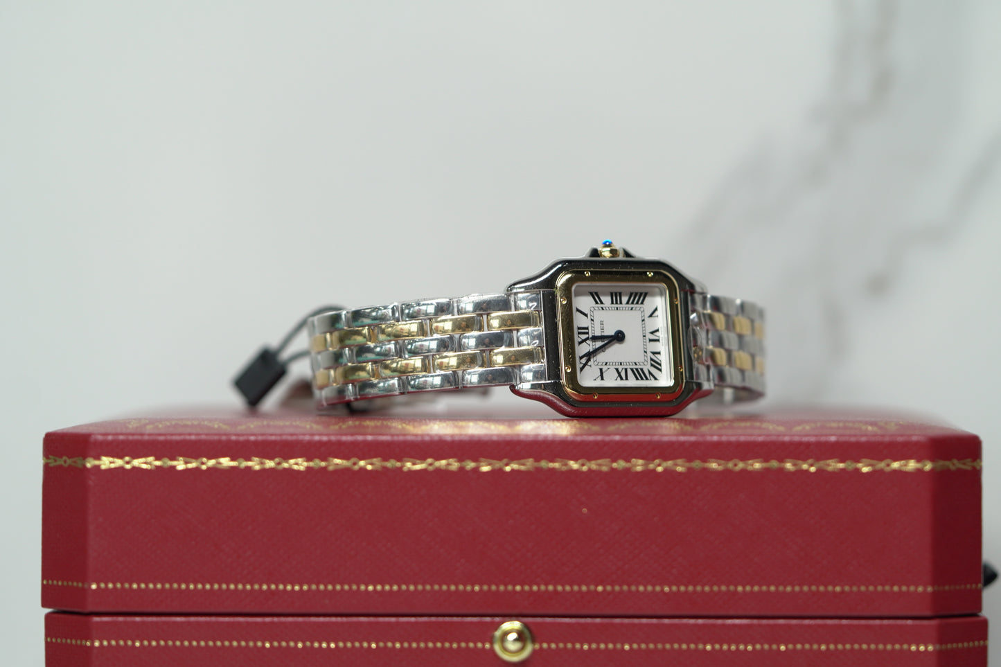 Cartier Panthere Two Tone Yellow Medium White Bracelet Box & Papers 2024 W2PN0007