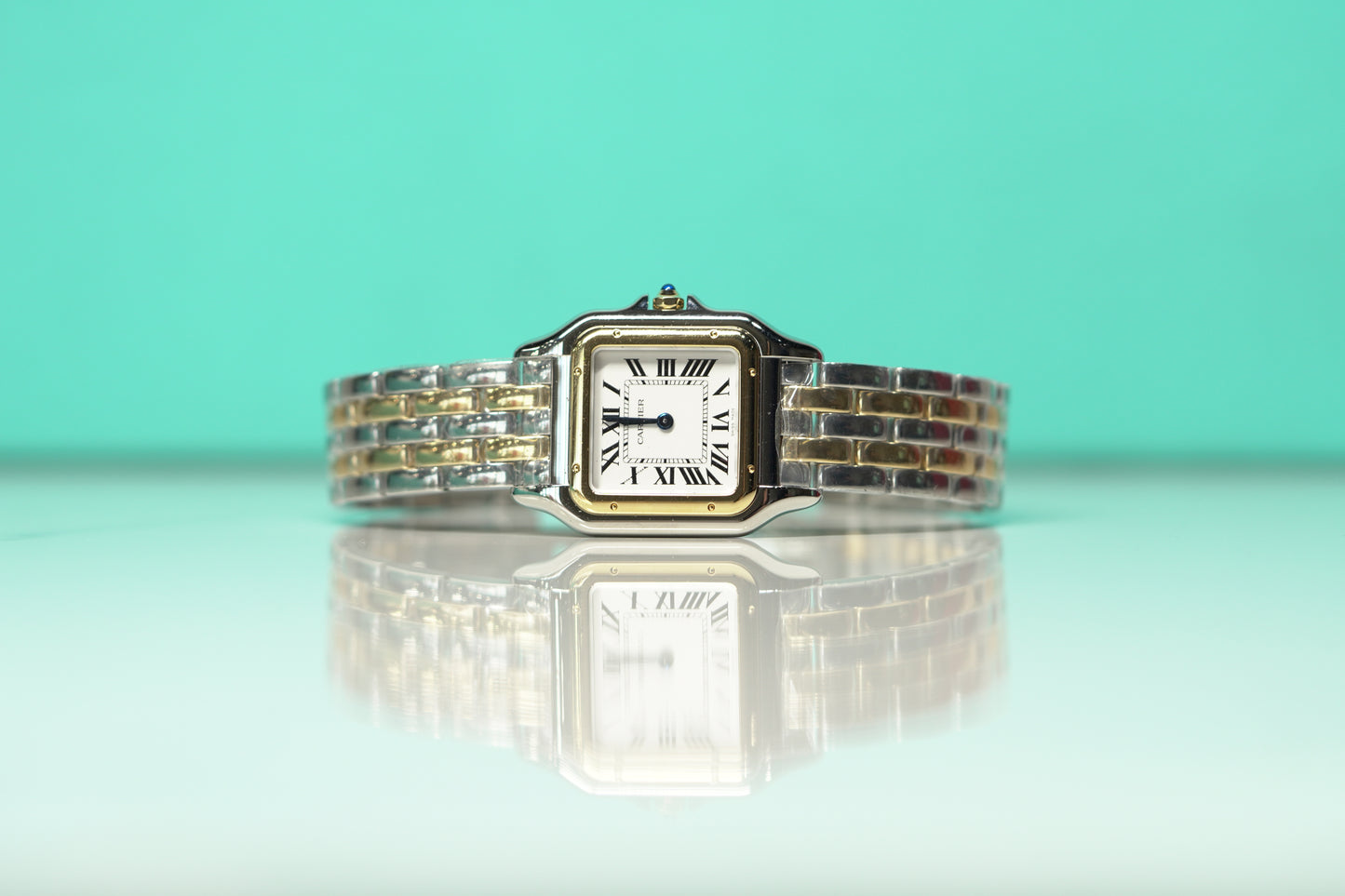 Cartier Panthere Two Tone Yellow Medium White Bracelet Box & Papers 2024 W2PN0007