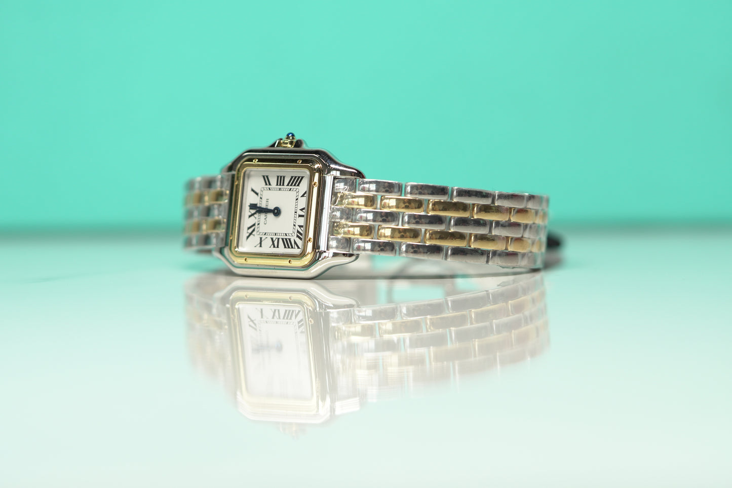 Cartier Panthere Two Tone Yellow Medium White Bracelet Box & Papers 2024 W2PN0007
