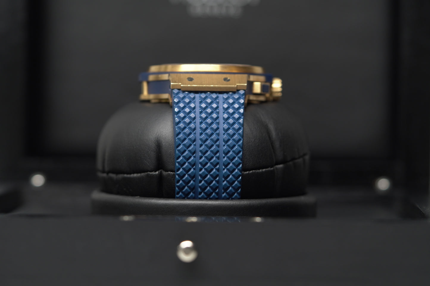 Hublot Big Bang Rose Gold 44mm Blue Rubber Watch Only 301PX7180LR