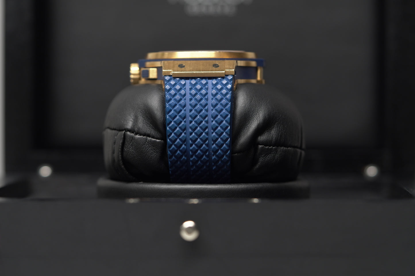 Hublot Big Bang Rose Gold 44mm Blue Rubber Watch Only 301PX7180LR
